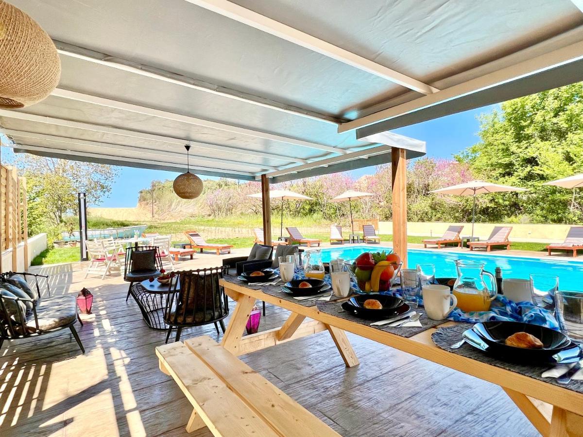 Beach Villa Verano With Private Pool By Dadovillas Sidárion Exteriör bild